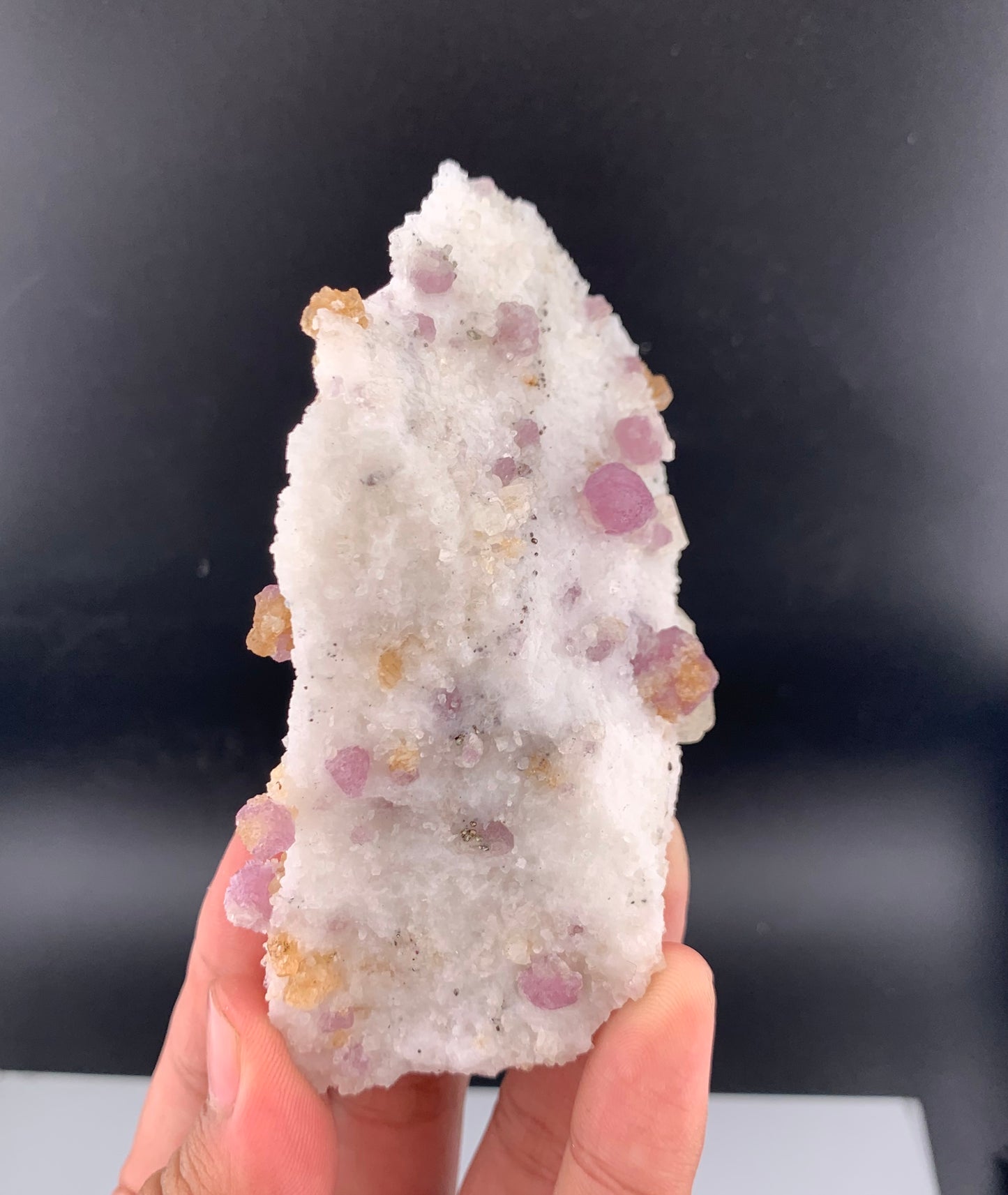 Fluorescent Pink Spinel Crystal On Matrix from Afghanistan - 210 Grams