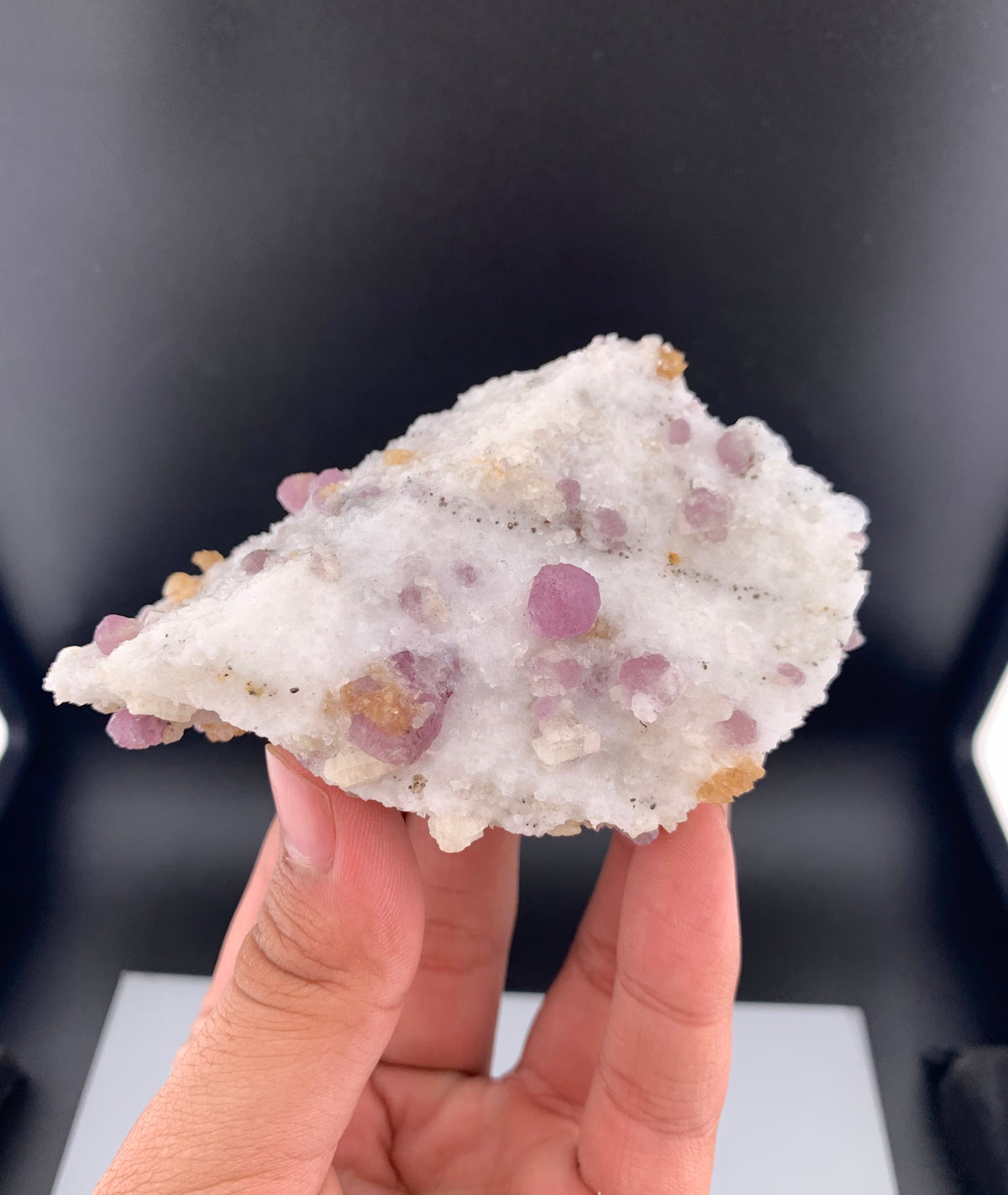 Fluorescent Pink Spinel Crystal On Matrix from Afghanistan - 210 Grams