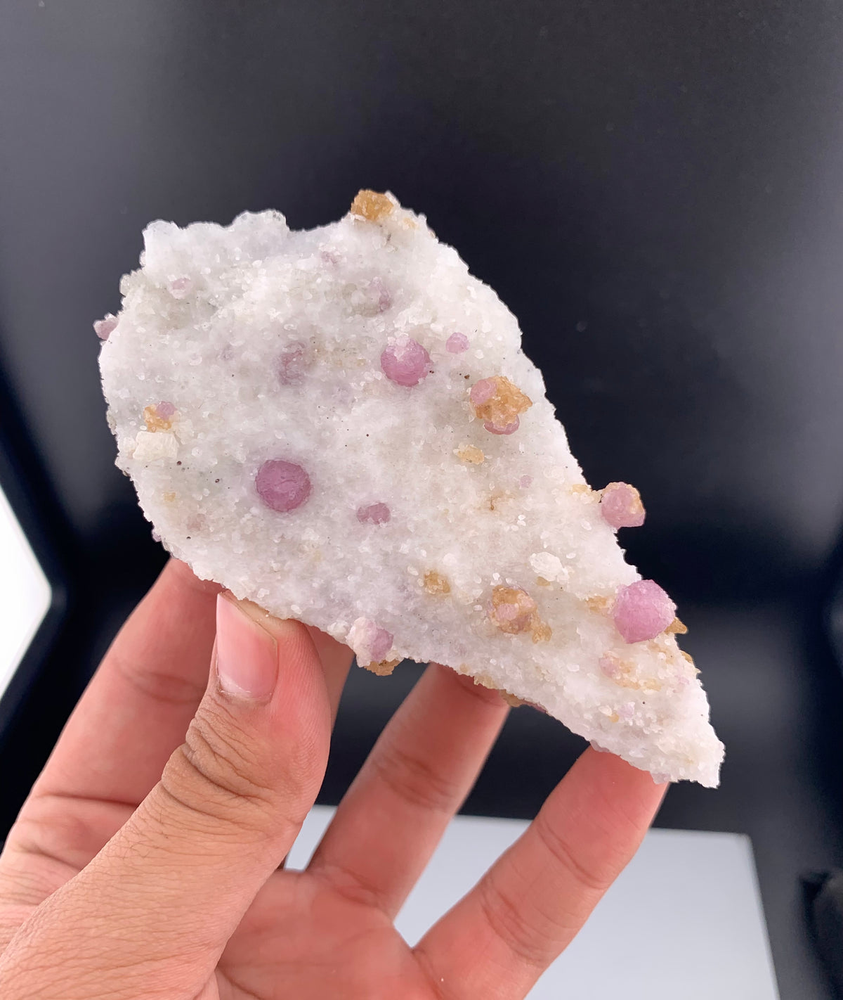 Fluorescent Pink Spinel Crystal On Matrix from Afghanistan - 210 Grams