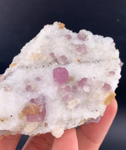 Fluorescent Pink Spinel Crystal On Matrix from Afghanistan - 210 Grams