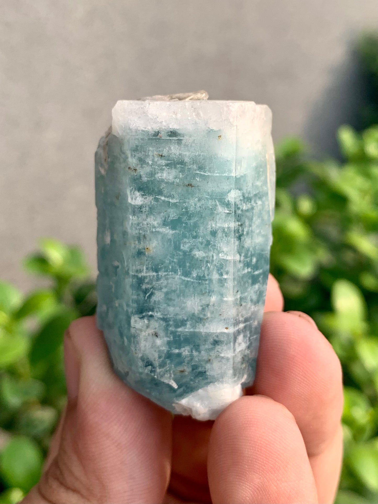 Blue Aquamarine Crystal With Mica From Pakistan - 64 Grams