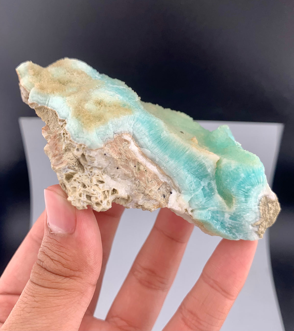Green Aragonite Specimen From Afghanistan - 216 Grams