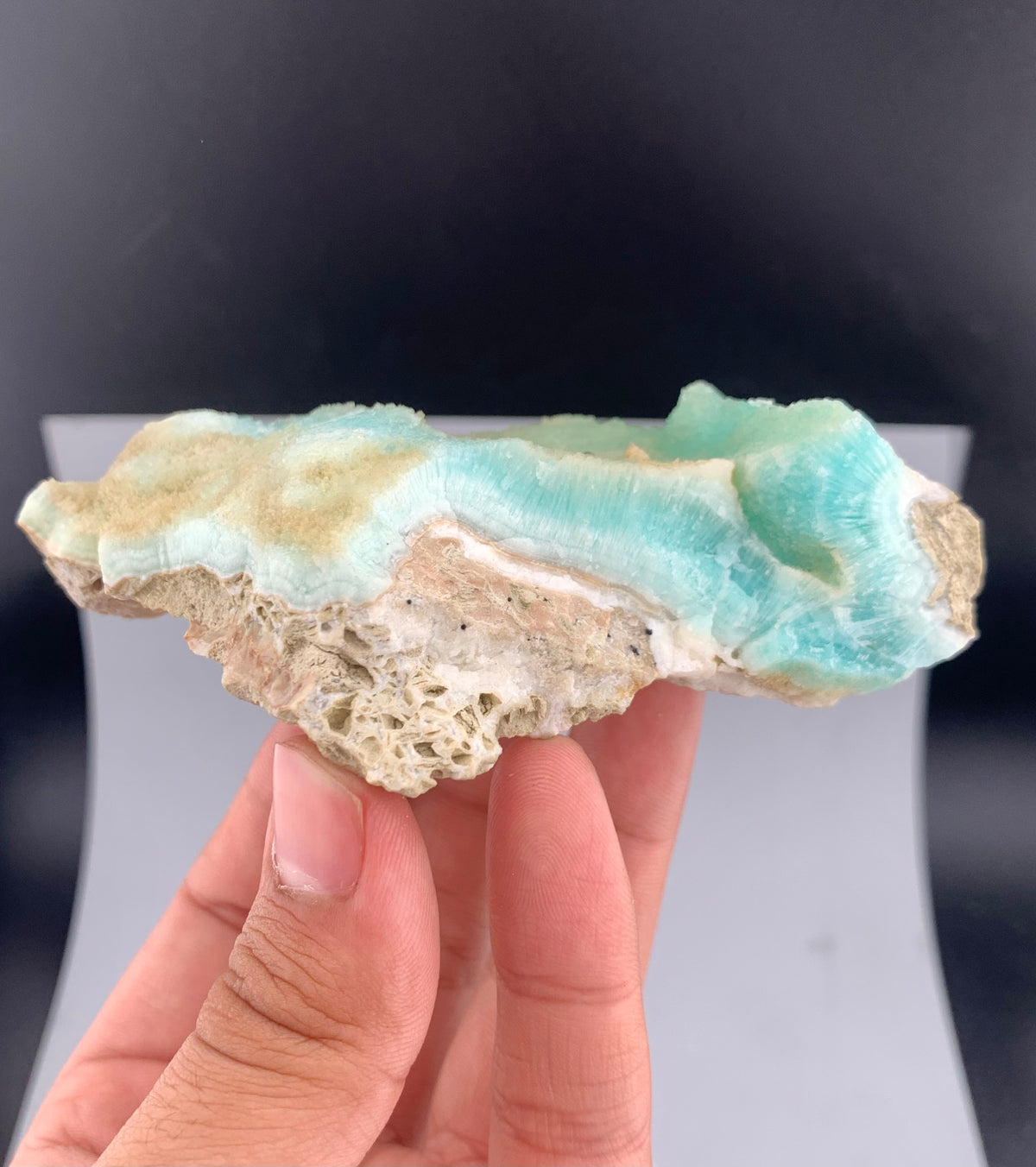 Green Aragonite Specimen From Afghanistan - 216 Grams