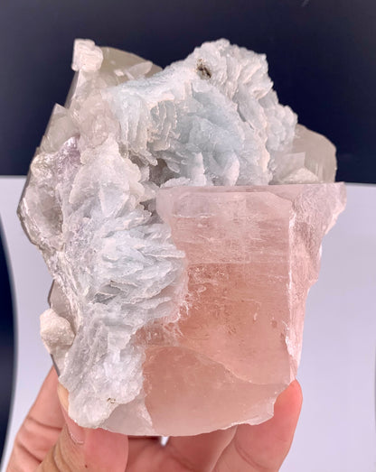 Pink Morganite With Cleavlandite Albite from Afghanistan - 459 Grams