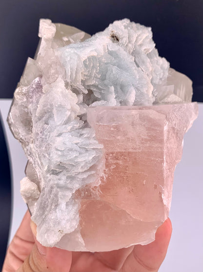 Pink Morganite With Cleavlandite Albite from Afghanistan - 459 Grams