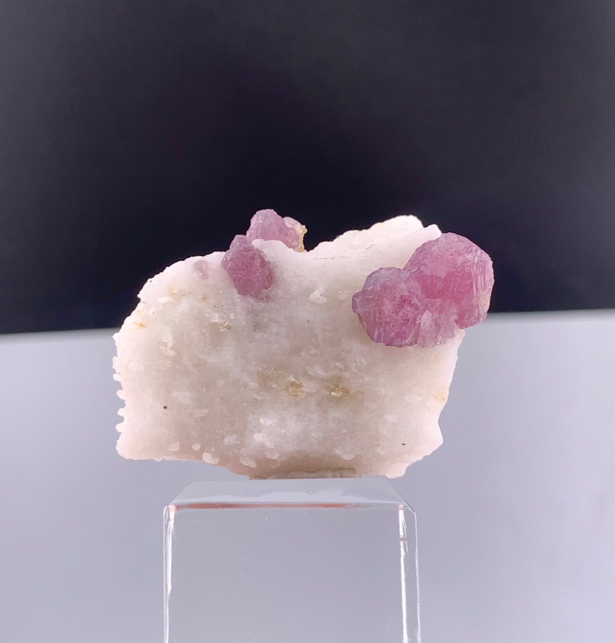 Fluorescent Pink Spinel Crystal On Matrix from Afghanistan - 29 Grams