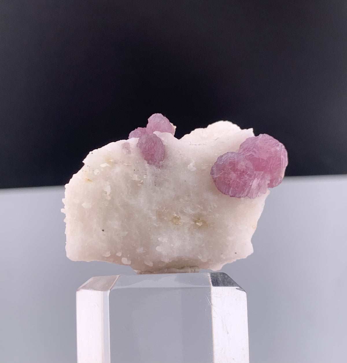 Fluorescent Pink Spinel Crystal On Matrix from Afghanistan - 29 Grams