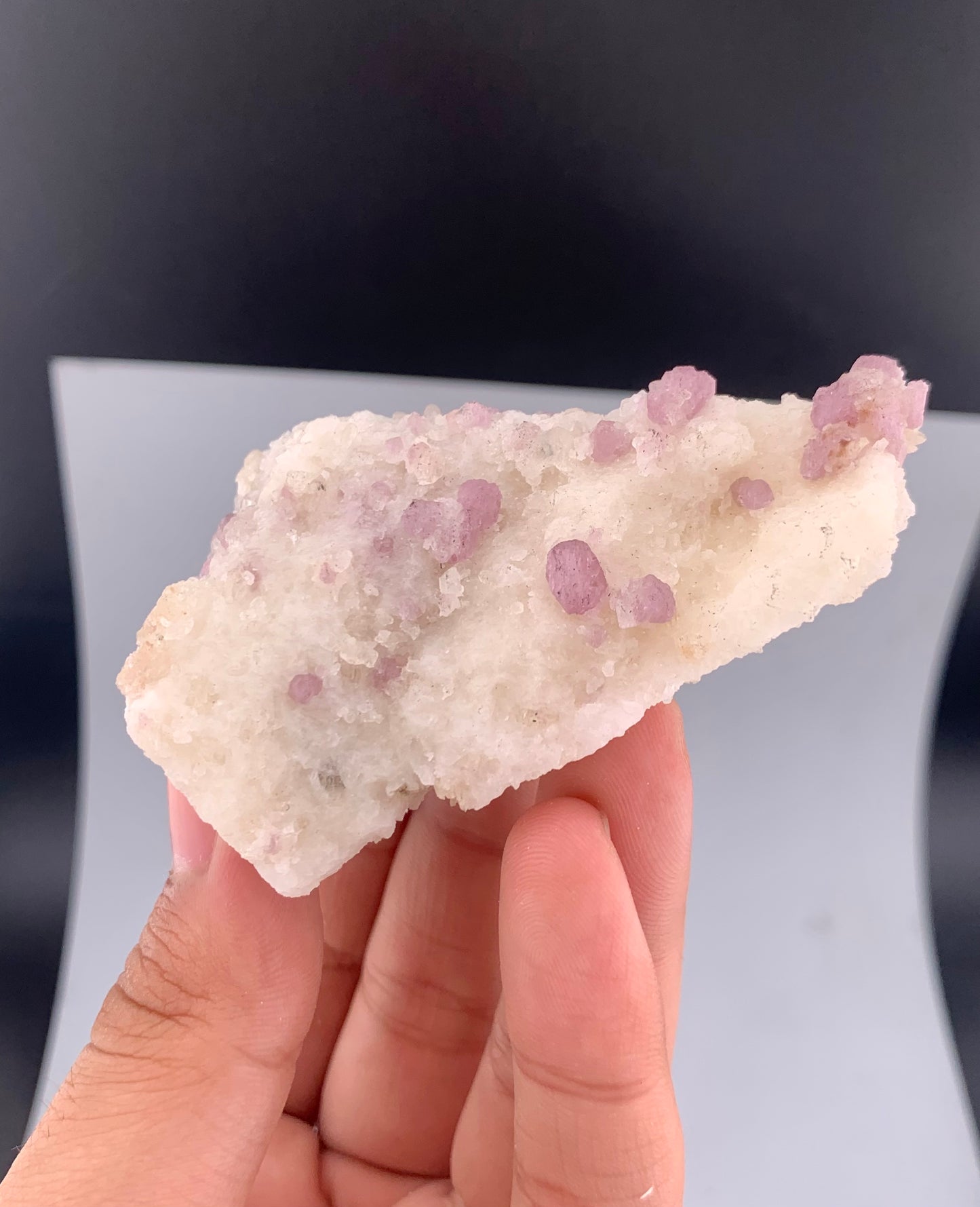 Fluorescent Pink Spinel Crystal On Matrix from Afghanistan - 125 Grams