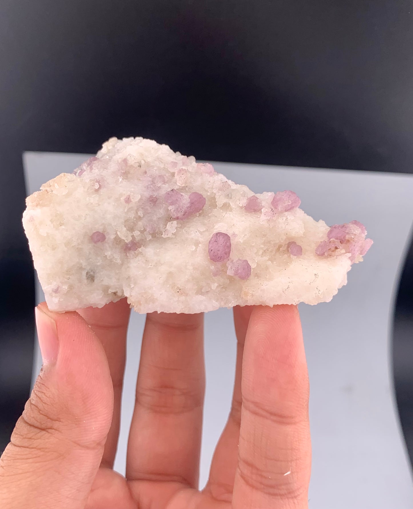 Fluorescent Pink Spinel Crystal On Matrix from Afghanistan - 125 Grams