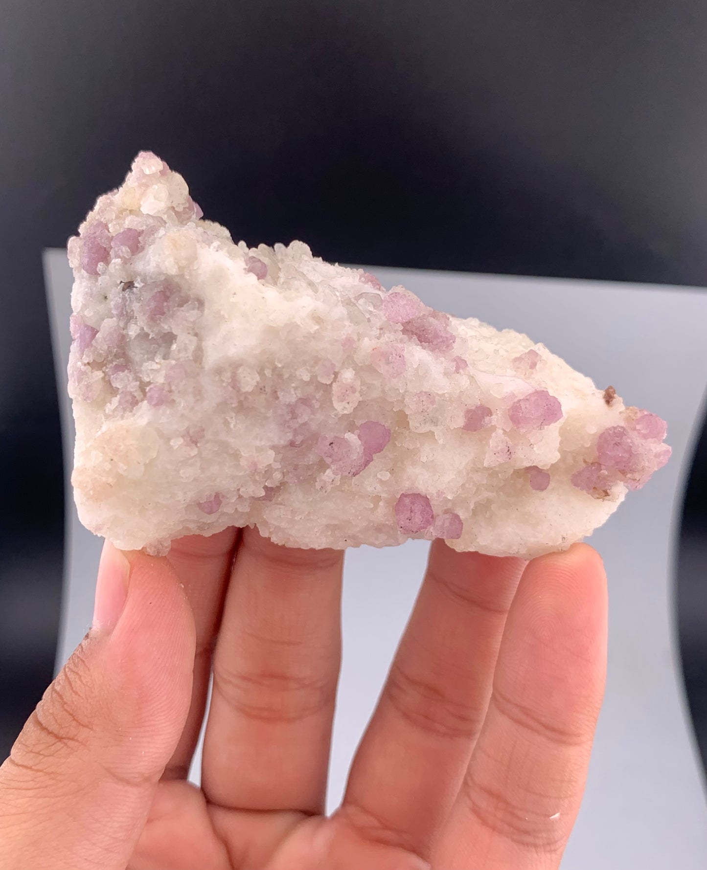 Fluorescent Pink Spinel Crystal On Matrix from Afghanistan - 125 Grams