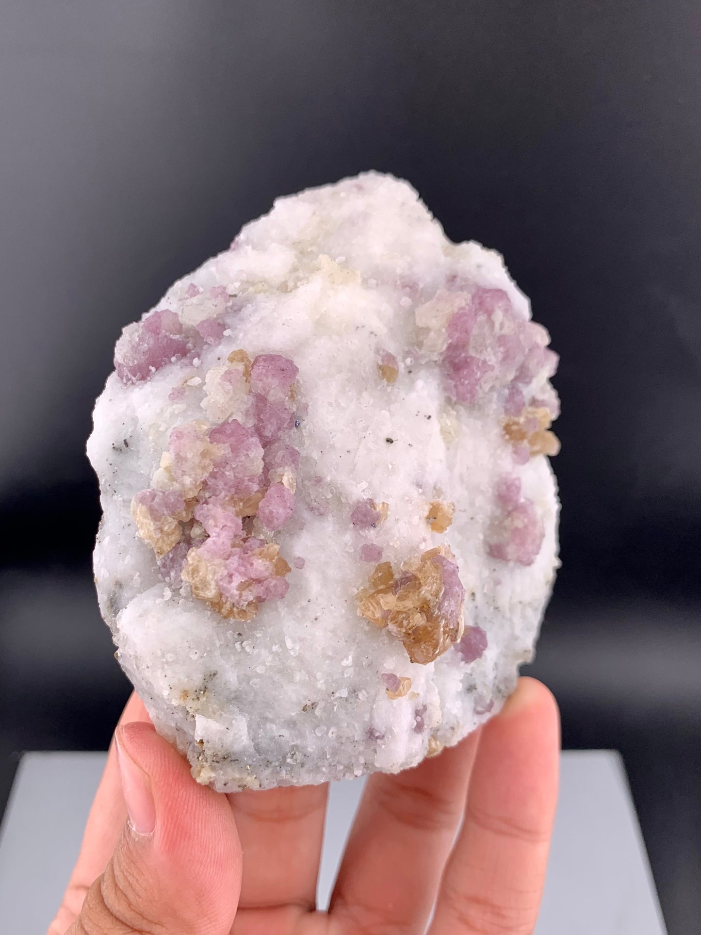 Fluorescent Pink Spinel Crystal On Matrix from Afghanistan - 301 Grams