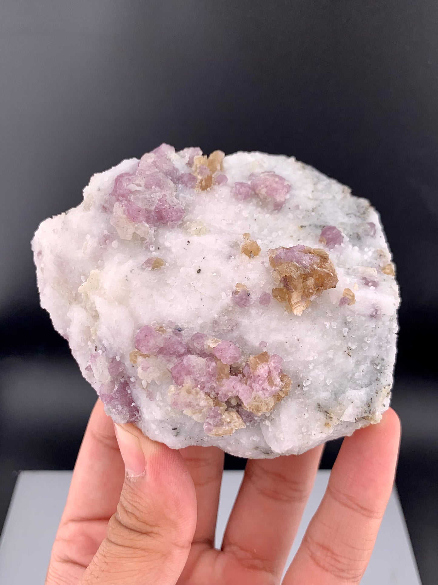 Fluorescent Pink Spinel Crystal On Matrix from Afghanistan - 301 Grams