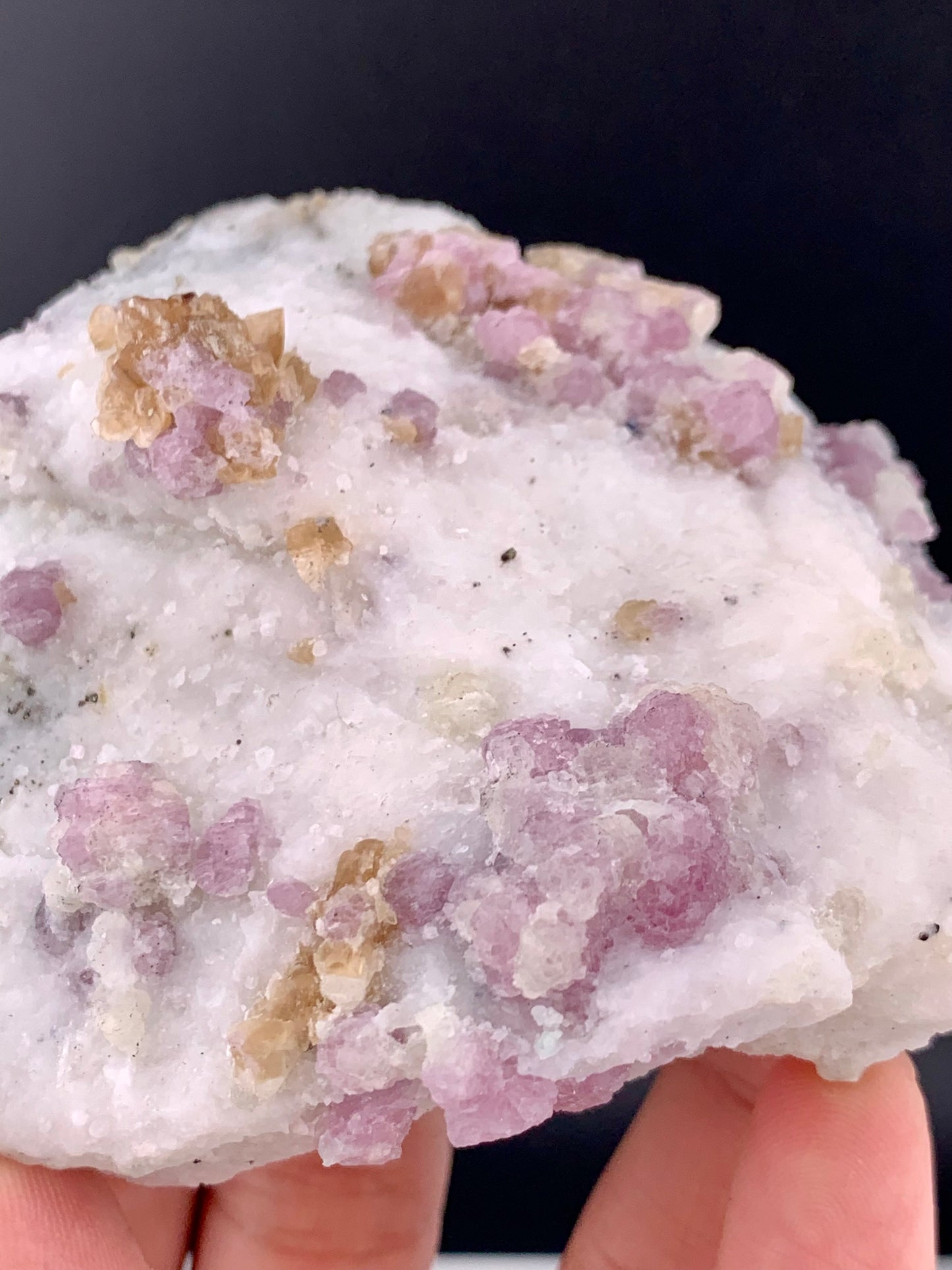 Fluorescent Pink Spinel Crystal On Matrix from Afghanistan - 301 Grams