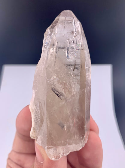 Clear Quartz Crystal With Rutail Inclusion From Pakistan - 96 Grams