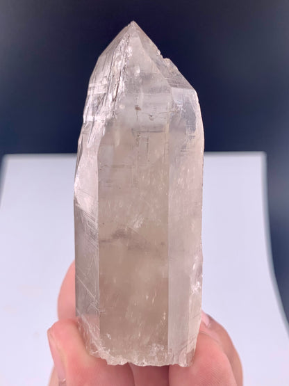 Clear Quartz Crystal With Rutail Inclusion From Pakistan - 96 Grams