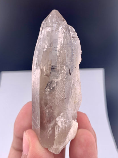 Clear Quartz Crystal With Rutail Inclusion From Pakistan - 96 Grams