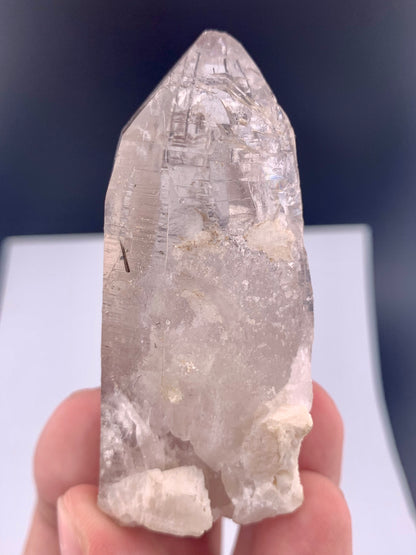 Clear Quartz Crystal With Rutail Inclusion From Pakistan - 96 Grams