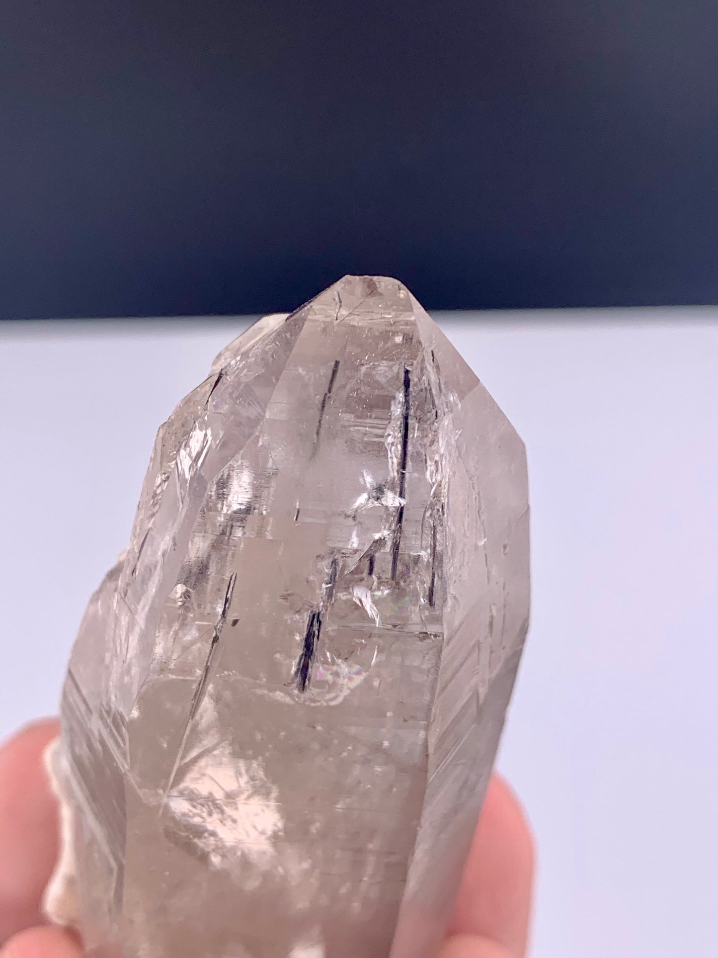 Clear Quartz Crystal With Rutail Inclusion From Pakistan - 96 Grams