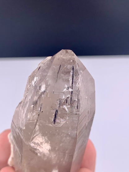 Clear Quartz Crystal With Rutail Inclusion From Pakistan - 96 Grams
