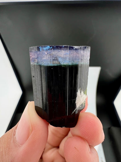 Purple Cap Tourmaline Crystal From Afghanistan - 20 Grams