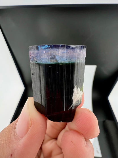 Purple Cap Tourmaline Crystal From Afghanistan - 20 Grams