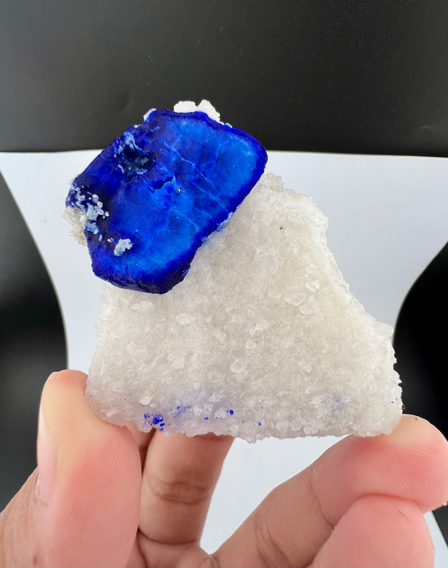 Blue Color Lazurite With Pyrite On Matrix From Afghanistan - 59 Grams