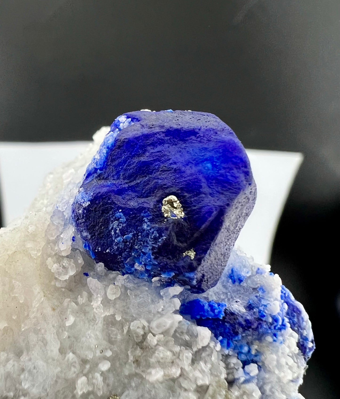 Blue Color Lazurite With Pyrite On Matrix From Afghanistan - 135 Grams