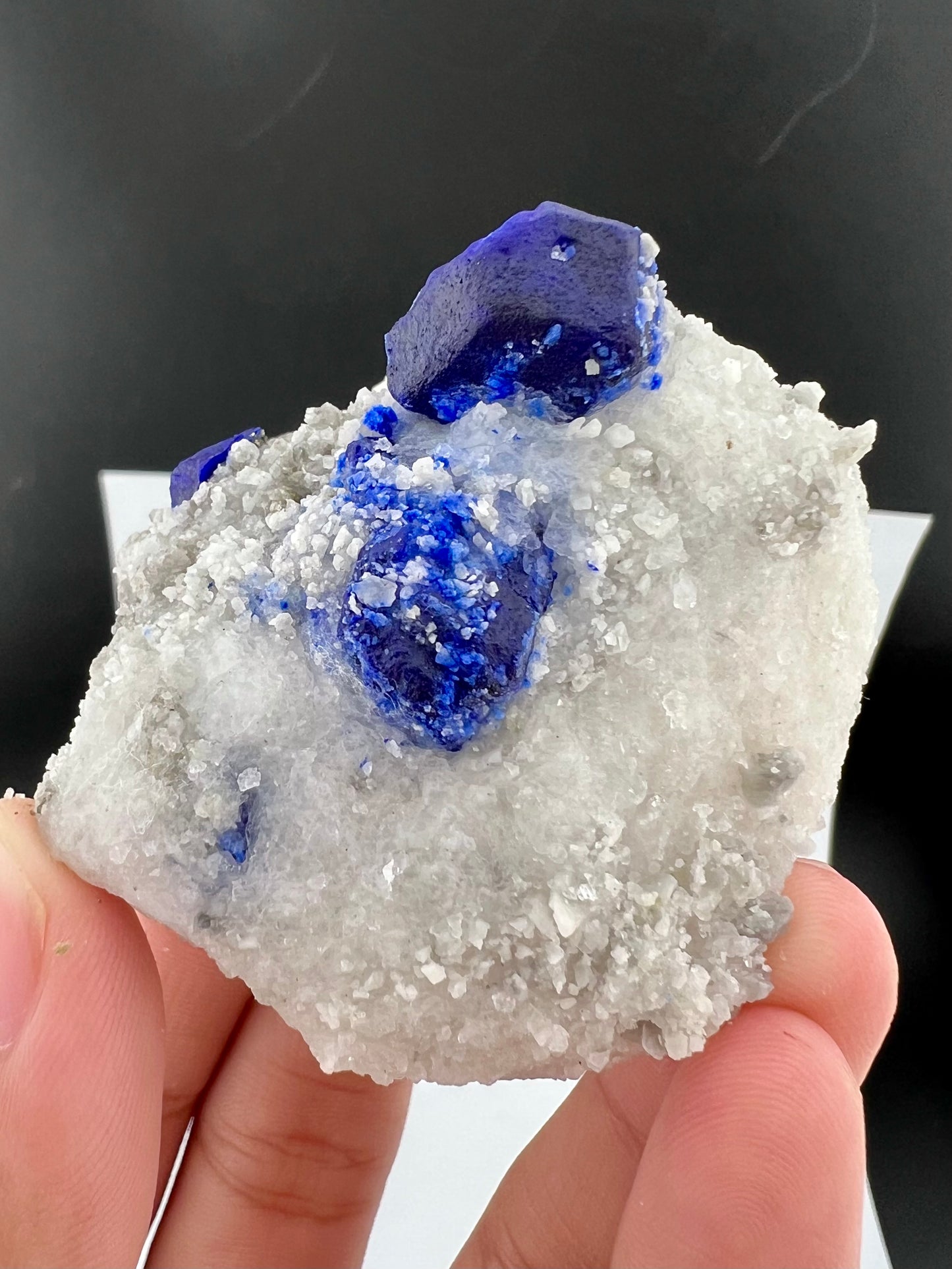 Blue Color Lazurite With Pyrite On Matrix From Afghanistan - 135 Grams
