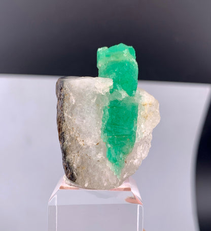 Green Color Emerald on Matrix from Panjshir valley Afghanistan - 37 Grams