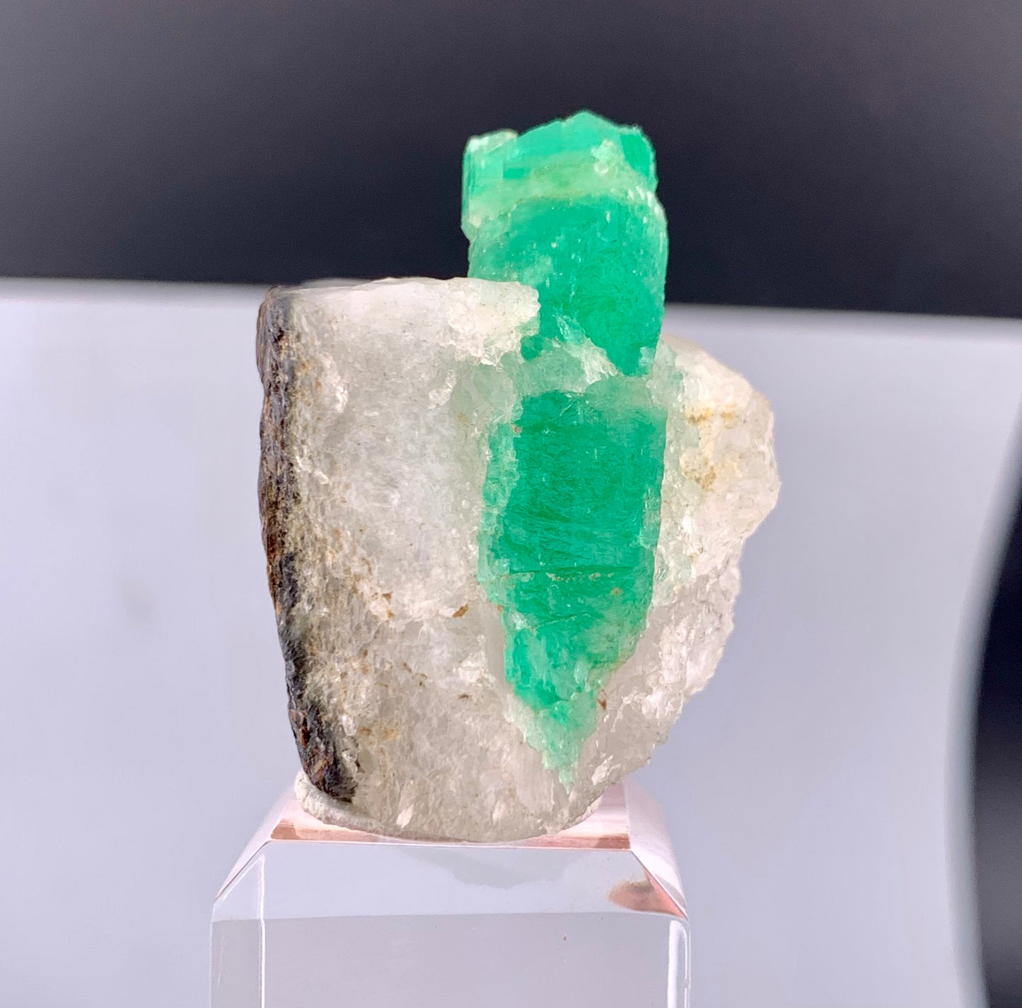 Green Color Emerald on Matrix from Panjshir valley Afghanistan - 37 Grams