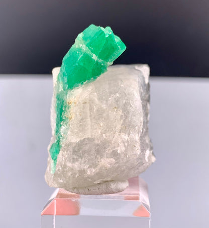 Green Color Emerald on Matrix from Panjshir valley Afghanistan - 37 Grams