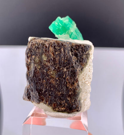 Green Color Emerald on Matrix from Panjshir valley Afghanistan - 37 Grams