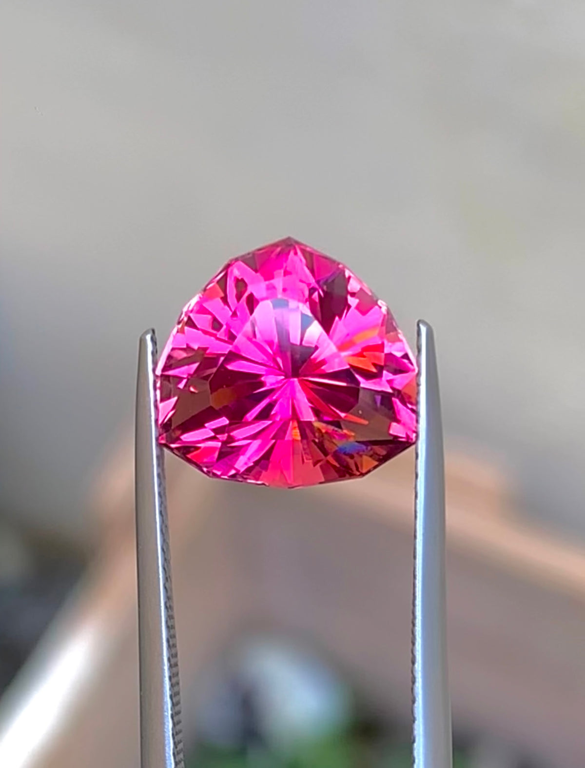 Hot Pink Tourmaline Gemstone for Jewelry Making, Brilliance Shape Natural Tourmaline - 6.30 carats