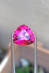 Hot Pink Tourmaline Gemstone for Jewelry Making, Brilliance Shape Natural Tourmaline - 6.30 carats