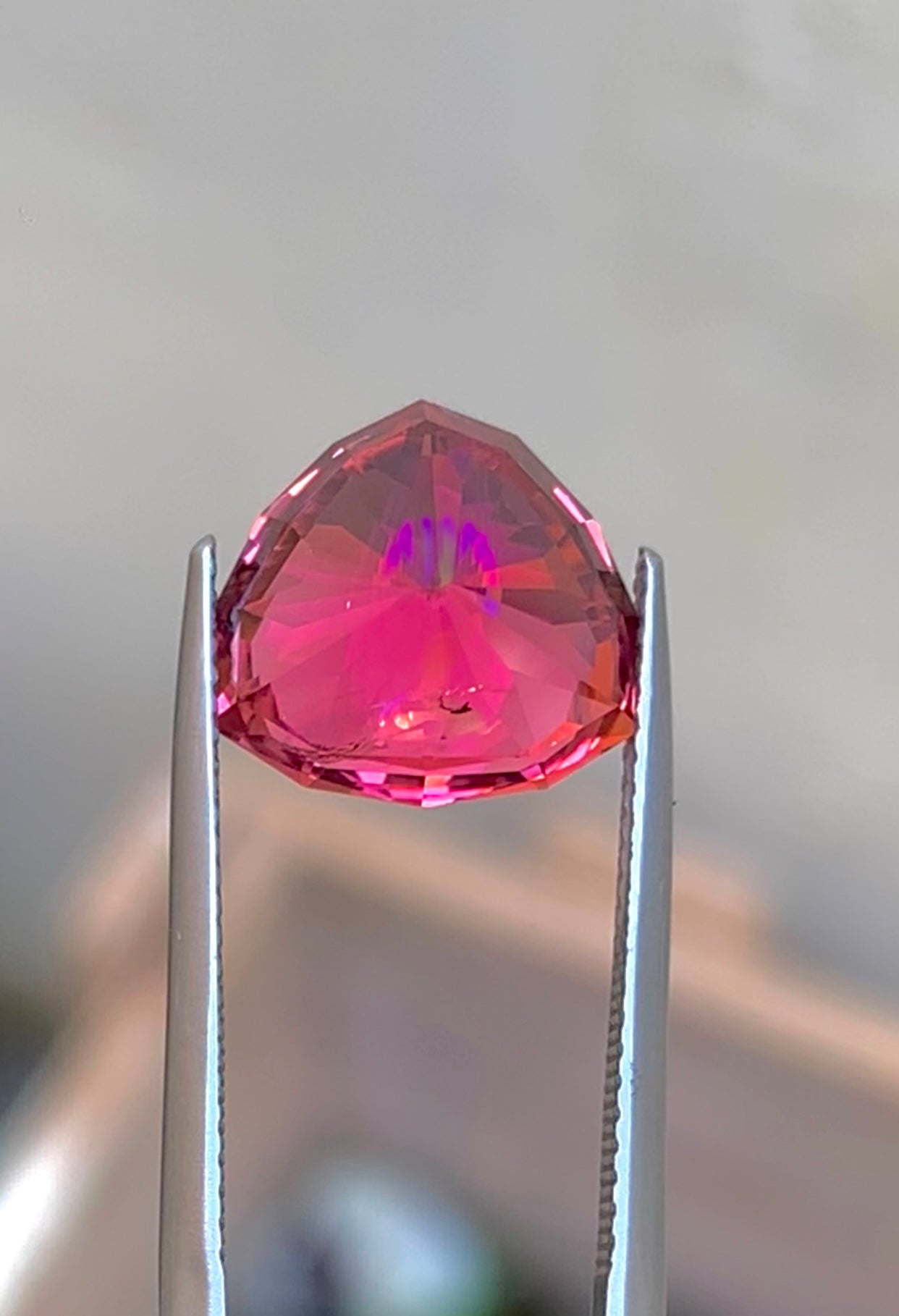 Hot Pink Tourmaline Gemstone for Jewelry Making, Brilliance Shape Natural Tourmaline - 6.30 carats