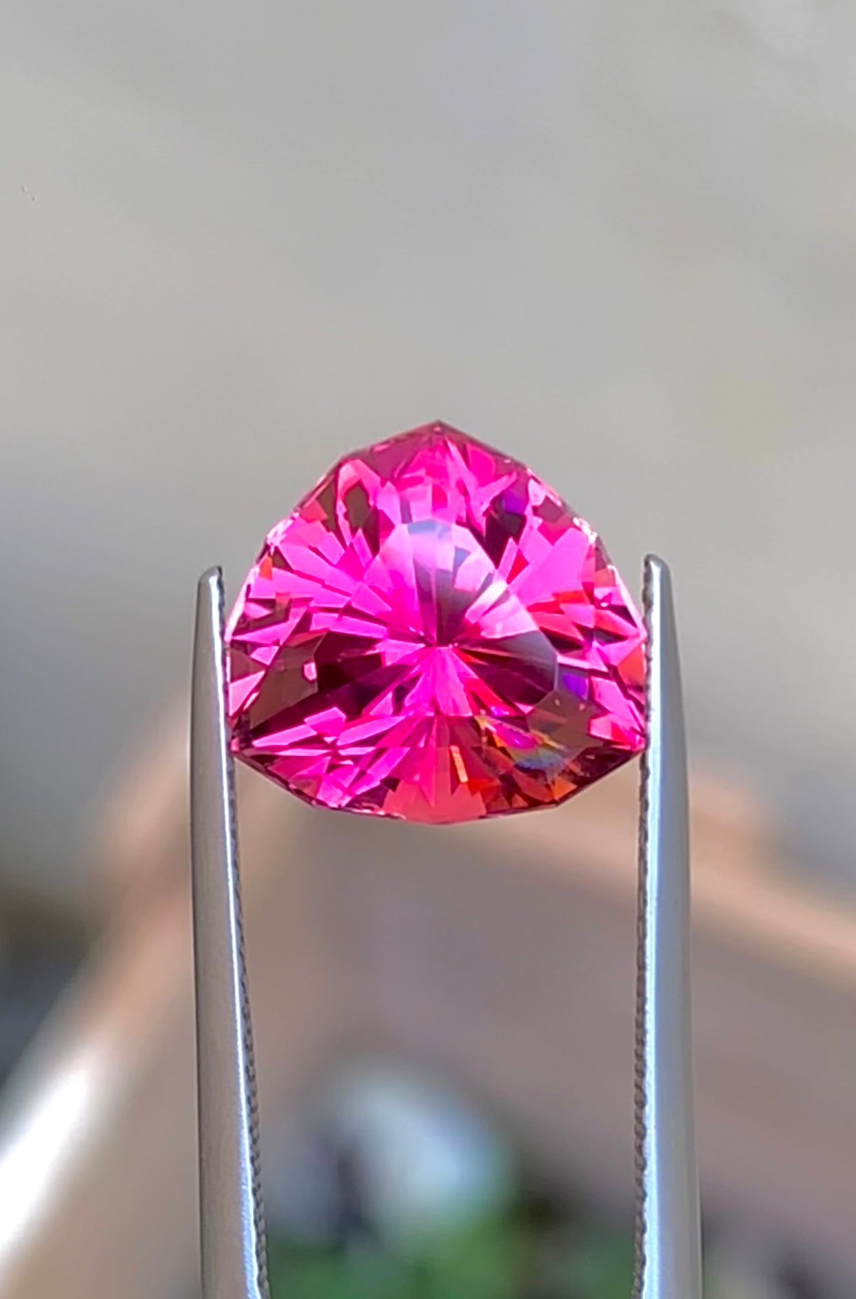 Hot Pink Tourmaline Gemstone for Jewelry Making, Brilliance Shape Natural Tourmaline - 6.30 carats