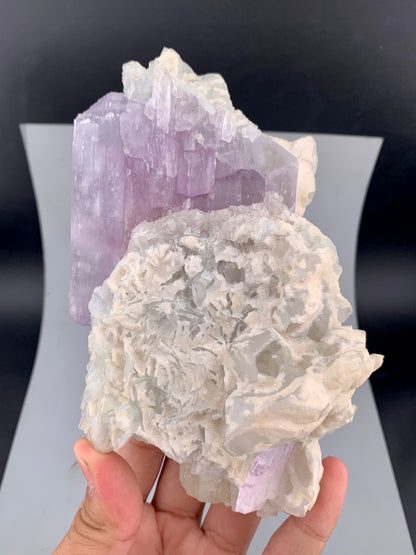 Pink Kunzite Crystal with Cleavelandite Albite And Quartz From Afghanistan - 606 Grams