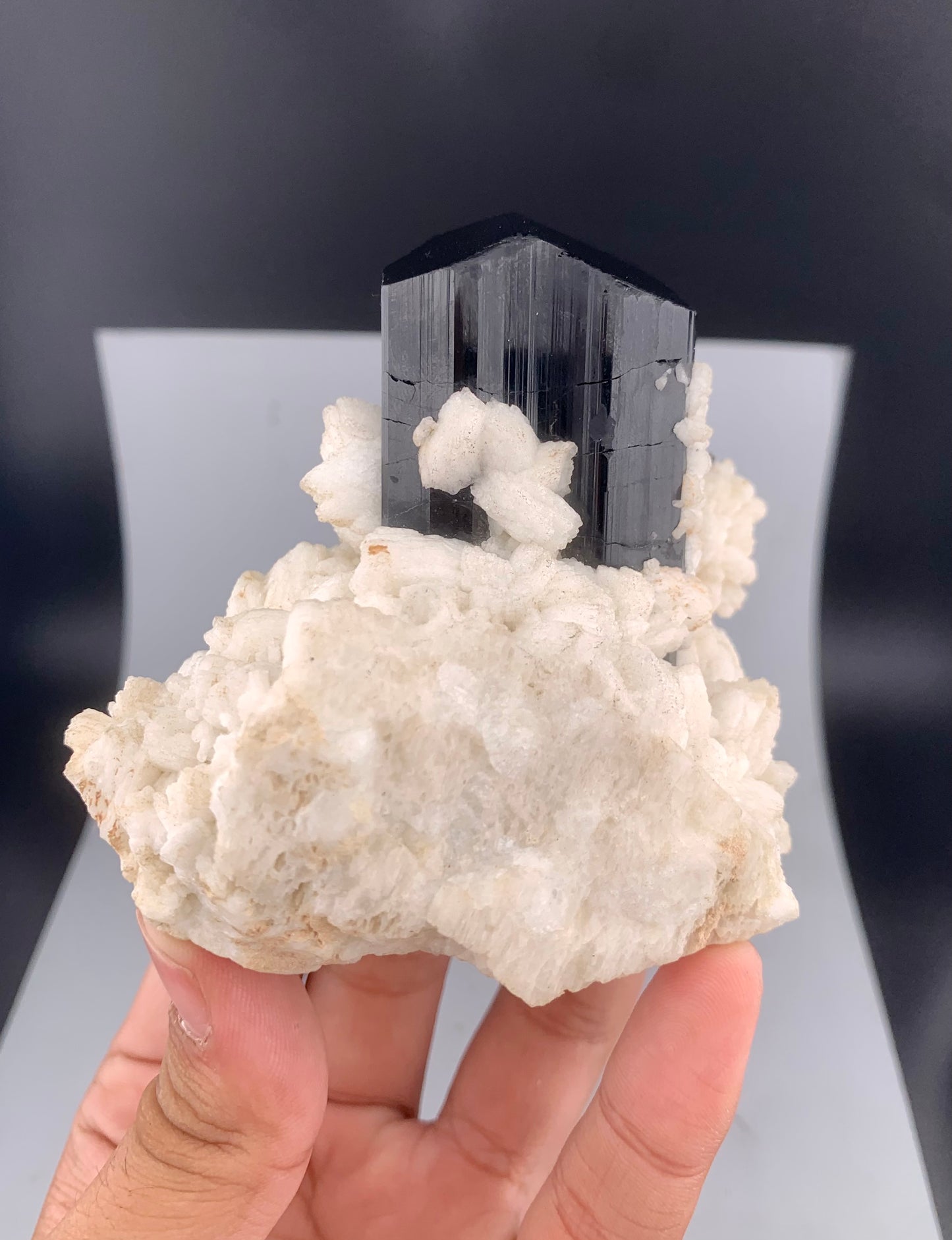 Schorl Black Tourmaline With Feldspar From Pakistan - 322 grams