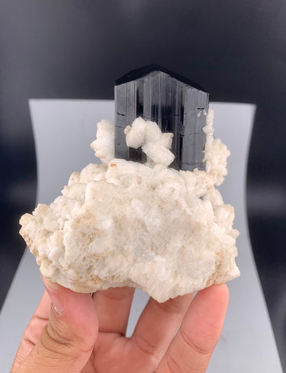 Schorl Black Tourmaline With Feldspar From Pakistan - 322 grams