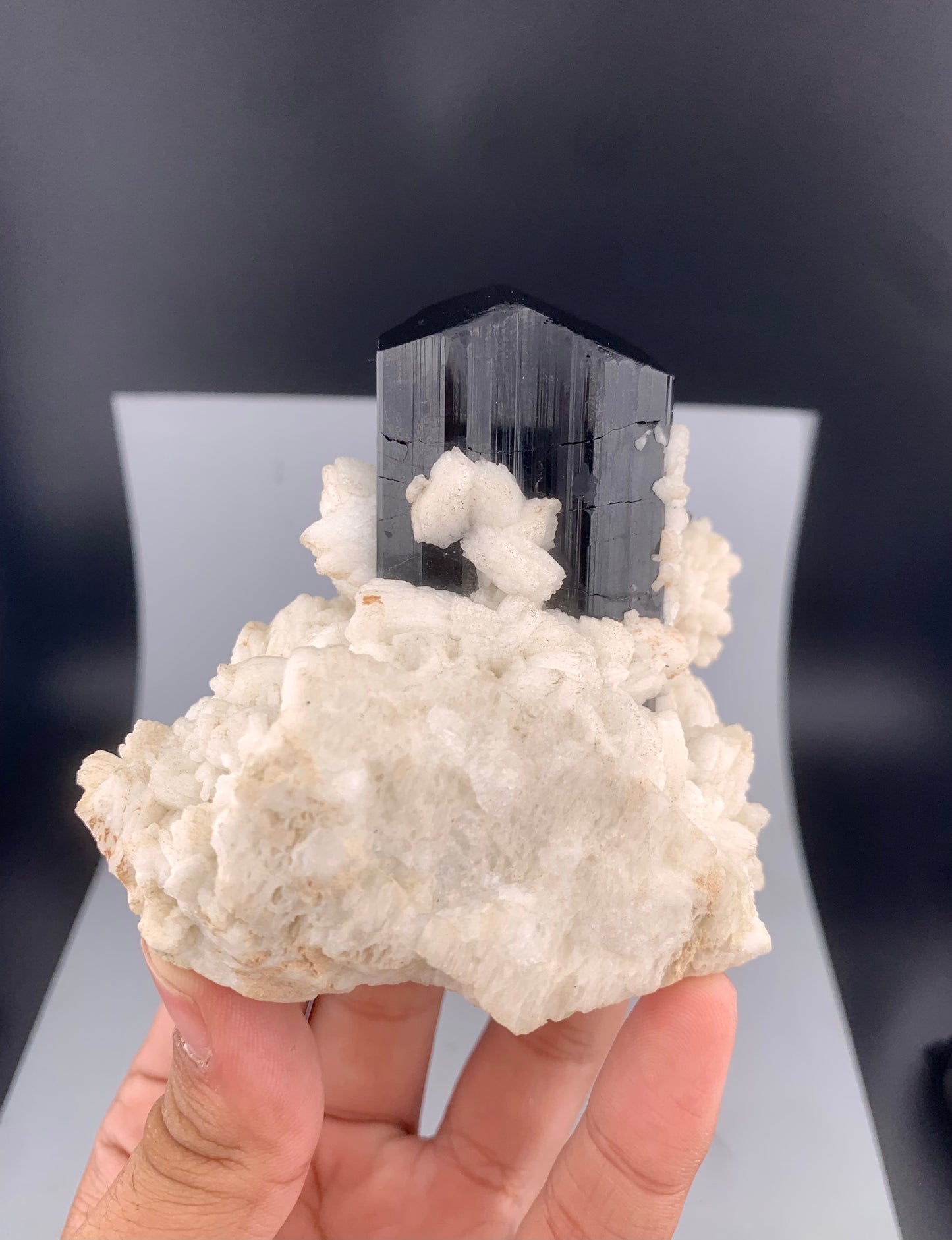 Schorl Black Tourmaline With Feldspar From Pakistan - 322 grams