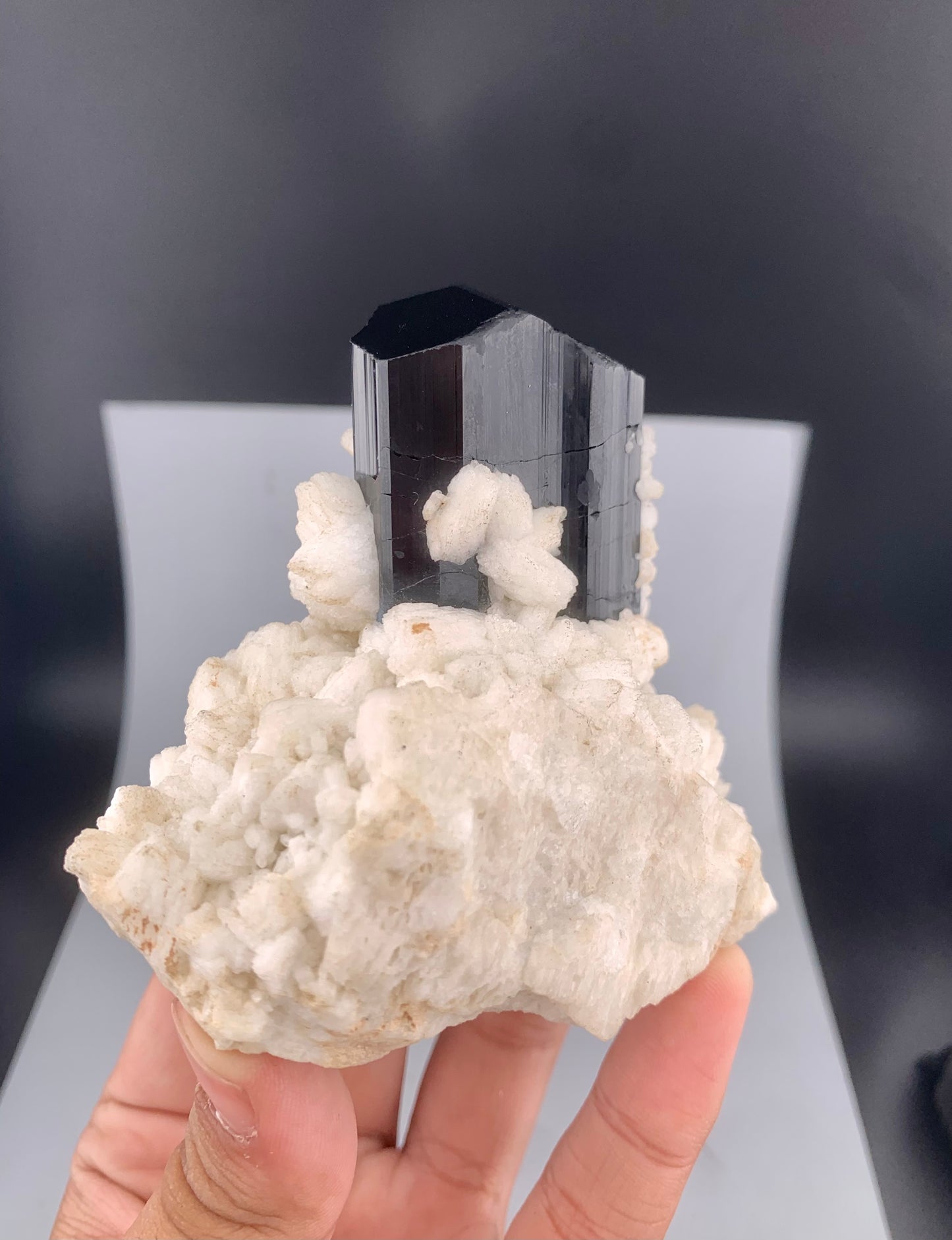 Schorl Black Tourmaline With Feldspar From Pakistan - 322 grams