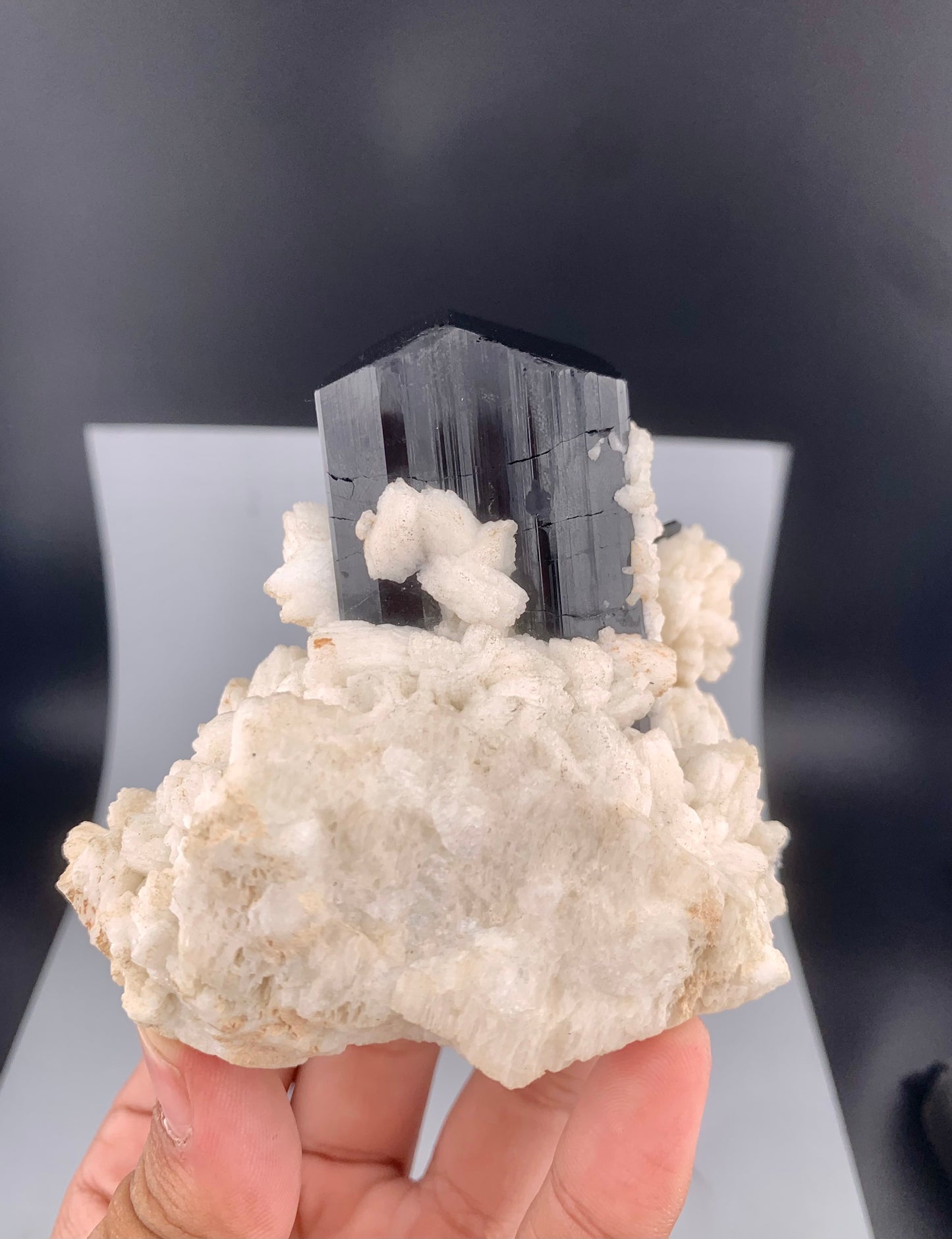 Schorl Black Tourmaline With Feldspar From Pakistan - 322 grams