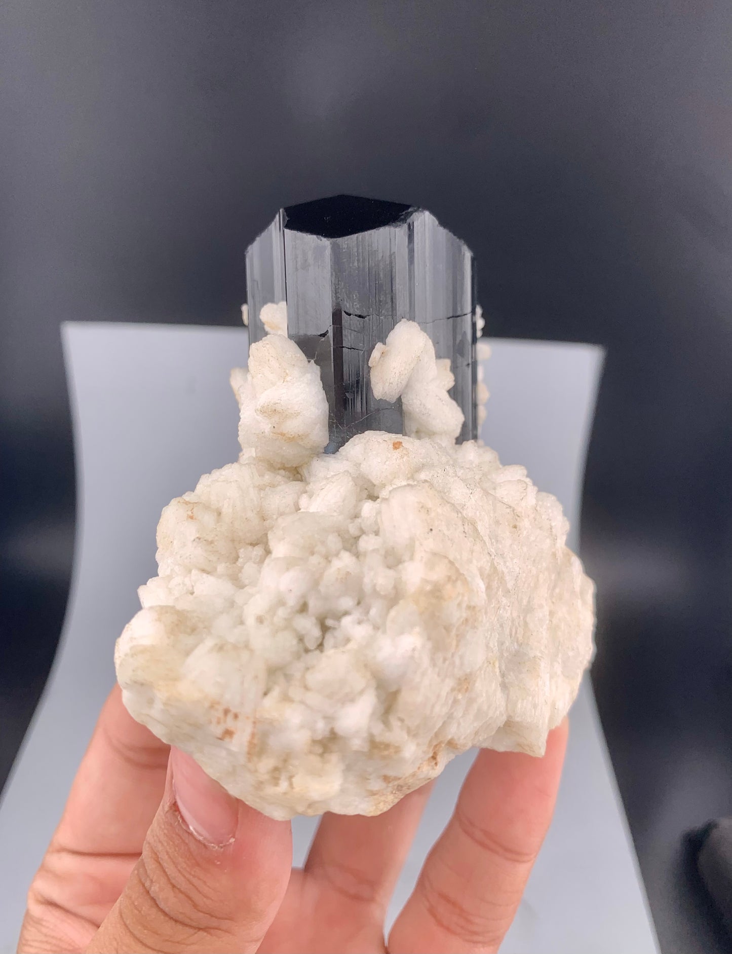 Schorl Black Tourmaline With Feldspar From Pakistan - 322 grams