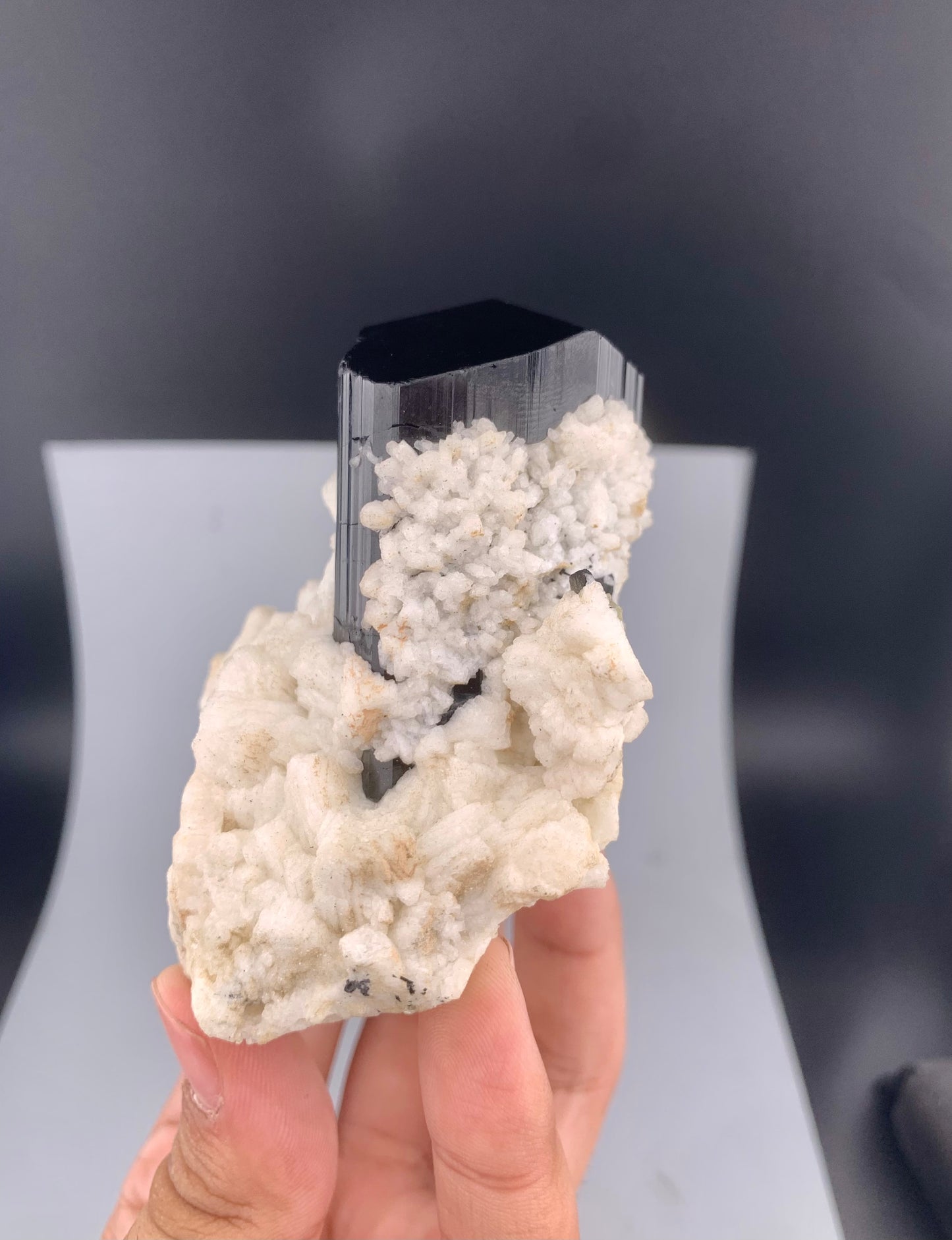 Schorl Black Tourmaline With Feldspar From Pakistan - 322 grams