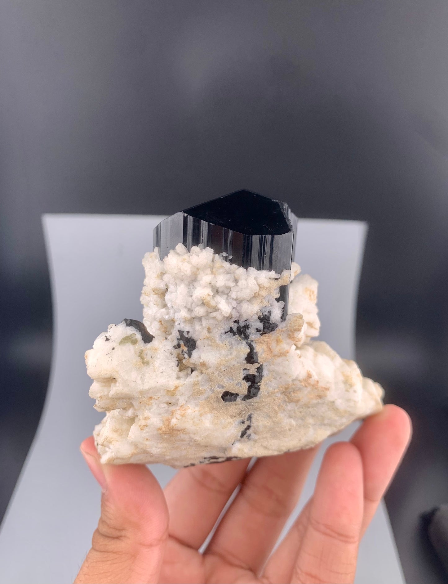 Schorl Black Tourmaline With Feldspar From Pakistan - 322 grams