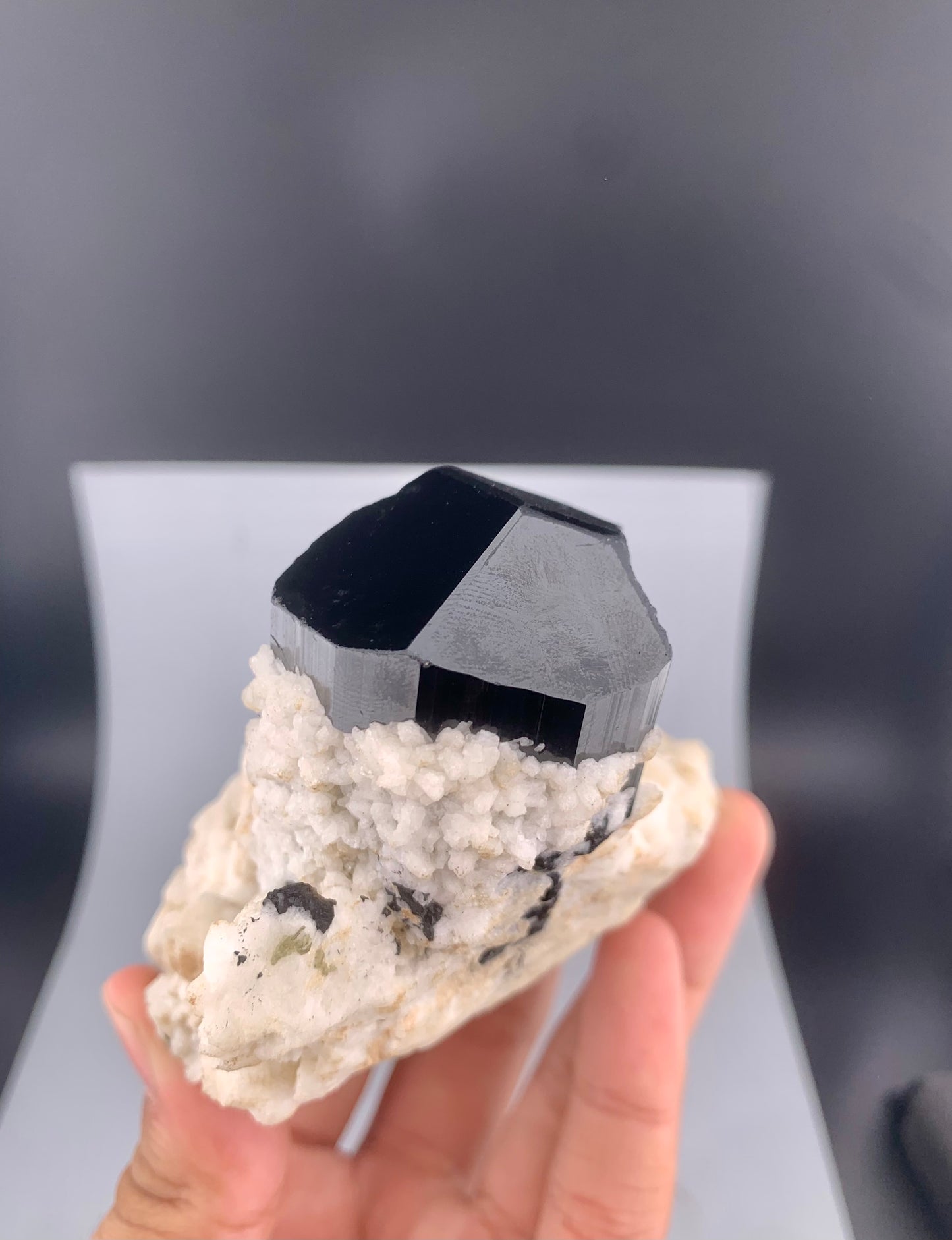 Schorl Black Tourmaline With Feldspar From Pakistan - 322 grams
