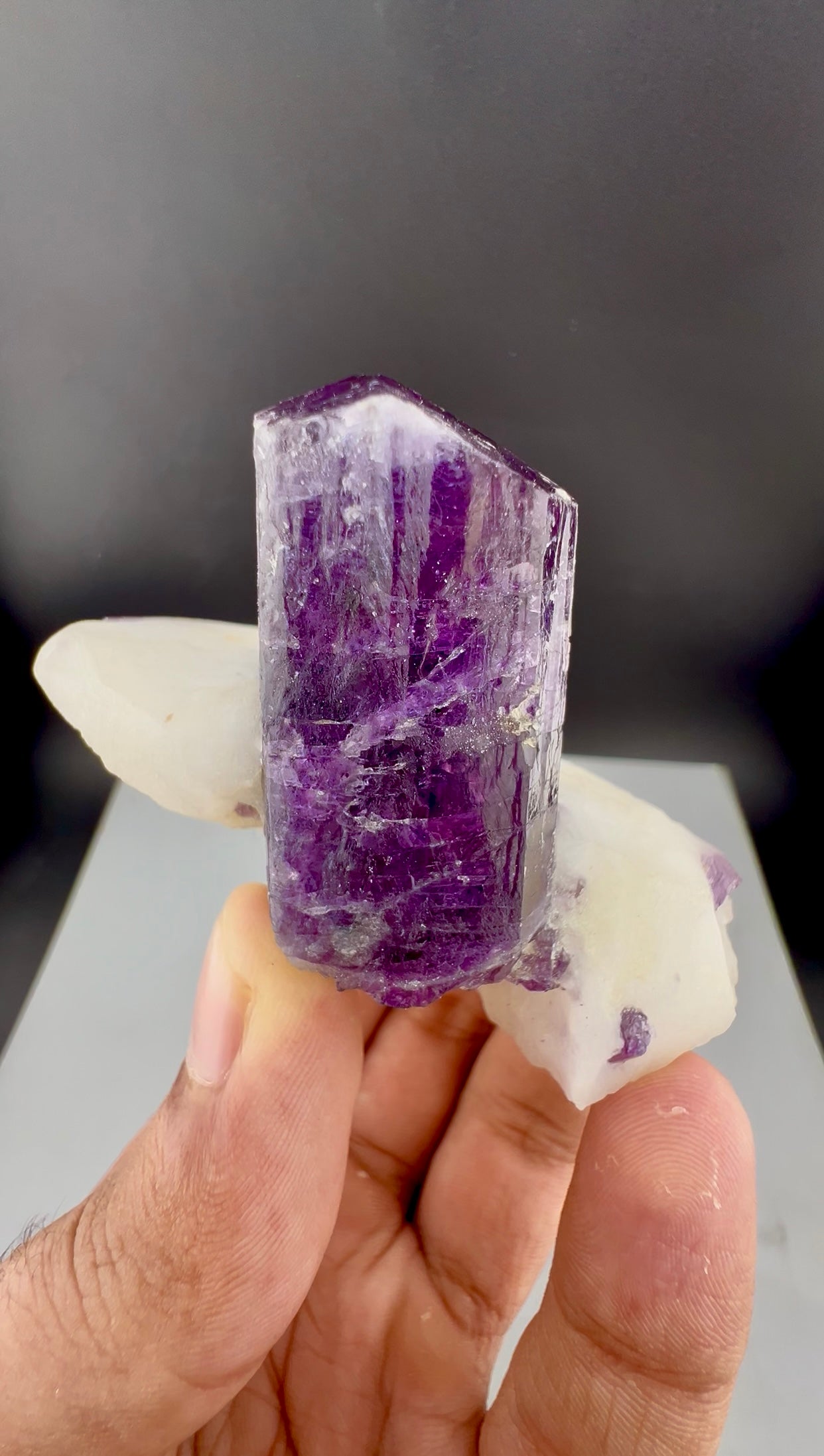Purple Scapolite Crystal On Matrix from Afghanistan - 101 Grams