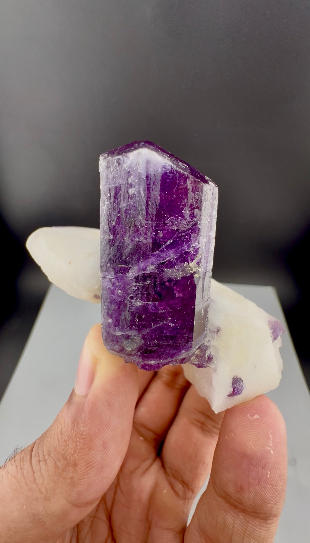 Purple Scapolite Crystal On Matrix from Afghanistan - 101 Grams
