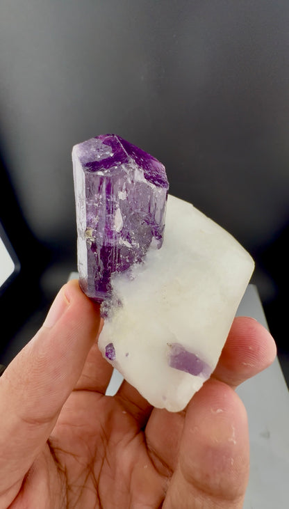 Purple Scapolite Crystal On Matrix from Afghanistan - 101 Grams