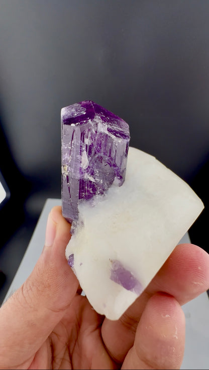Purple Scapolite Crystal On Matrix from Afghanistan - 101 Grams